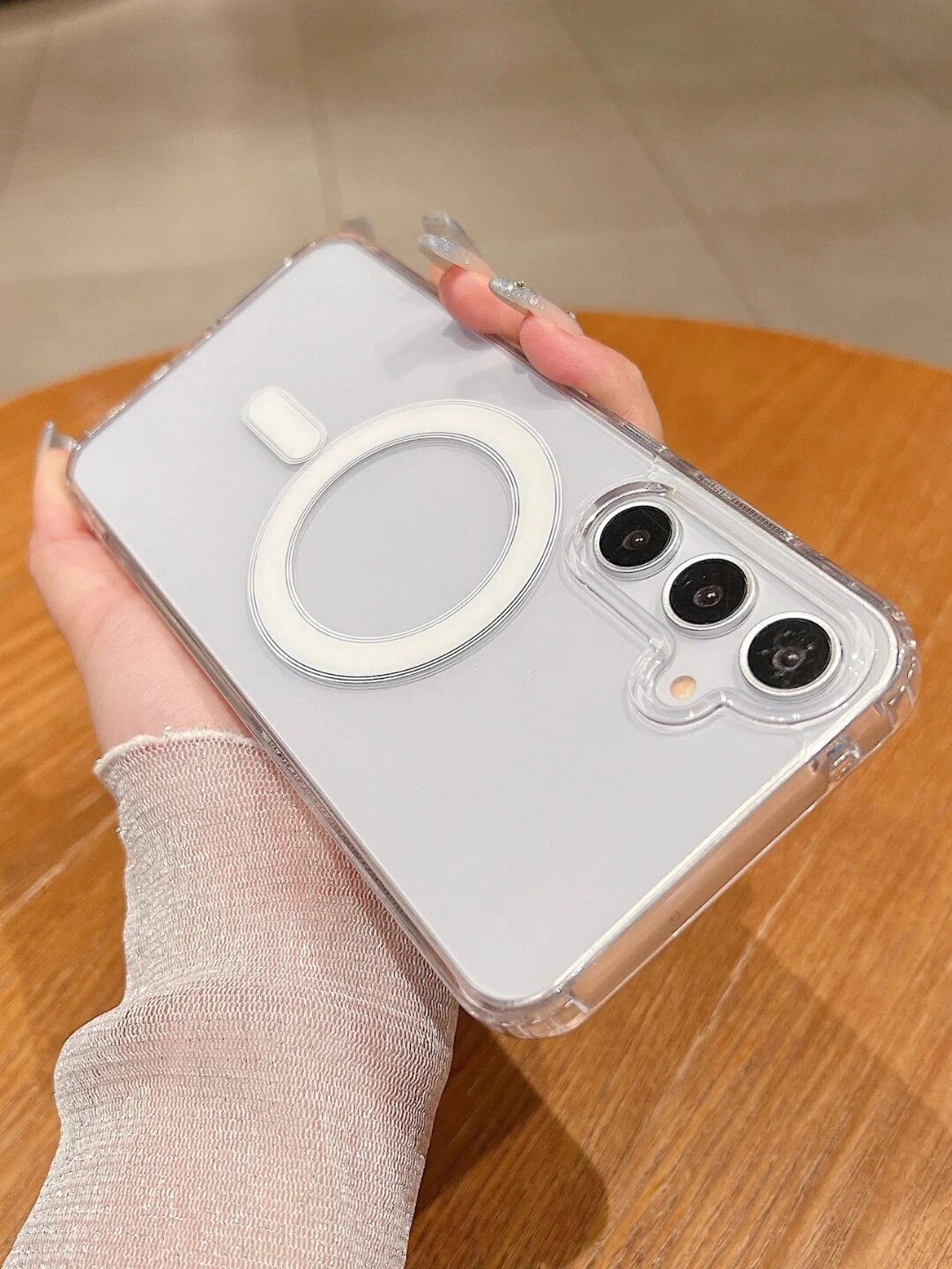 Прозрачный чехол с поддержкой тонкий силиконовый защитный кейс, совместим для SAMSUNG GALAXY A16