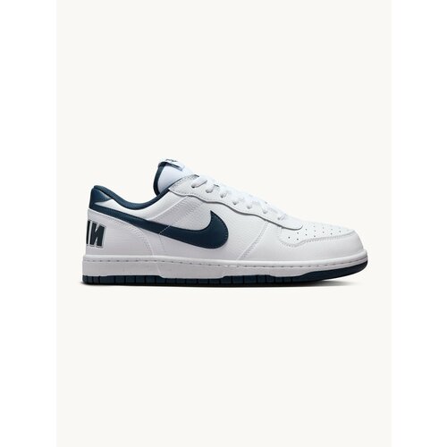 фото Кеды nike big low, размер 7.5 us, белый/темно-синий