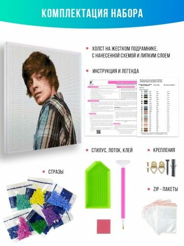 Алмазная мозаика на подрамнике - вышивка - OG Buda 40х40 — фото 1