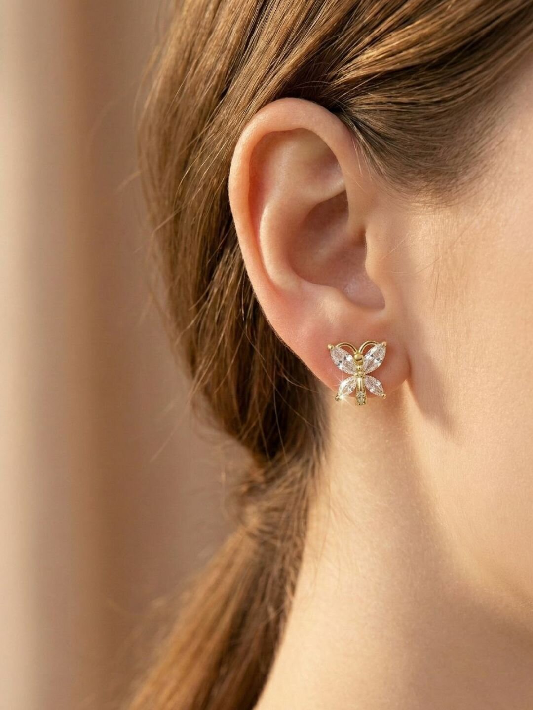 Серьги, фианит