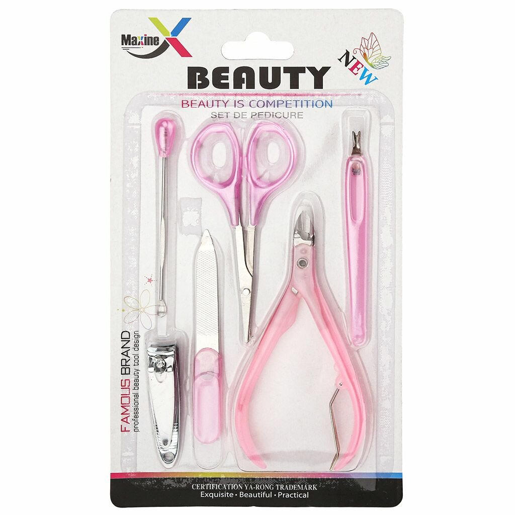 Маникюрный набор 6 предметов, в блистере