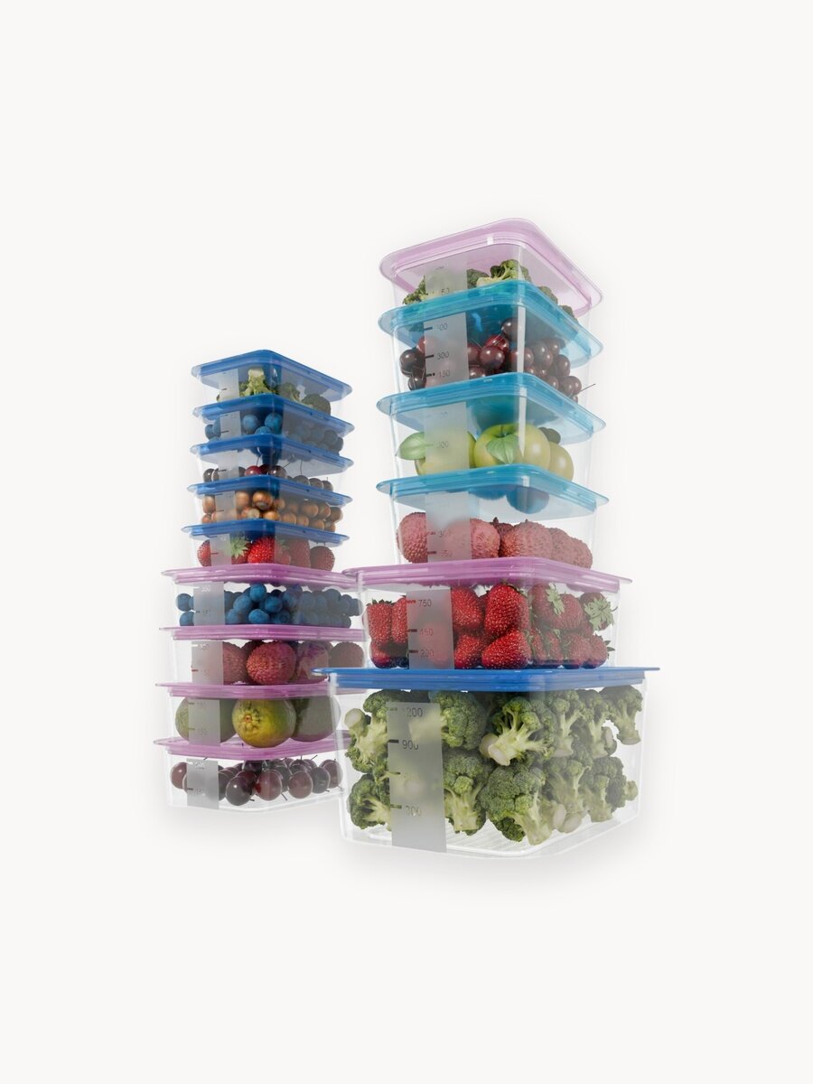 Контейнер для еды и хранения продуктов Контейнер&Container 15 шт