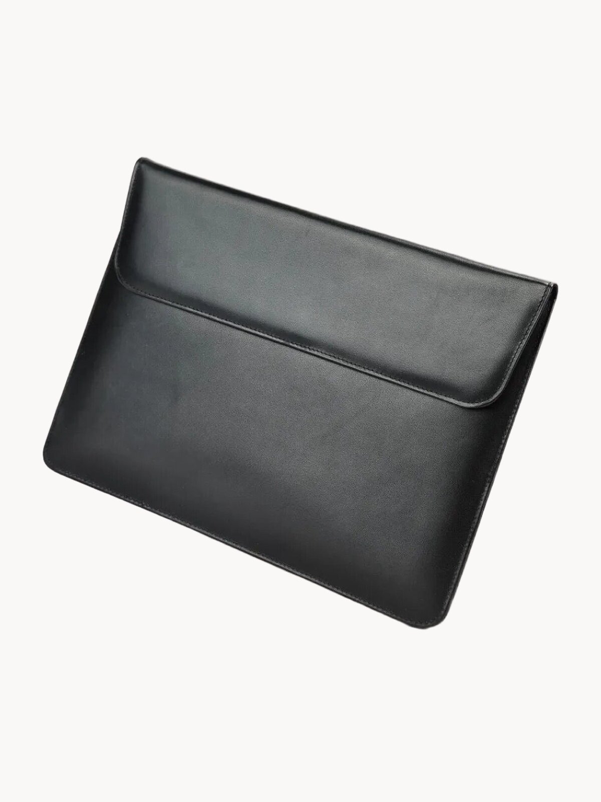 Чехол-папка FAUSTINI, натуральный кожаный, для ноутбука, защита, черный