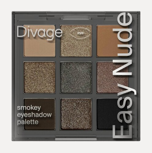 Изображение товара DIVAGE Палетка теней для век Easy Nude, 9 г, Smokey