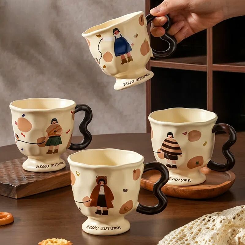 Кружка ZARA HOME beizi, керамика, 400мл, цвет b красивый цвет G256 — фото 1