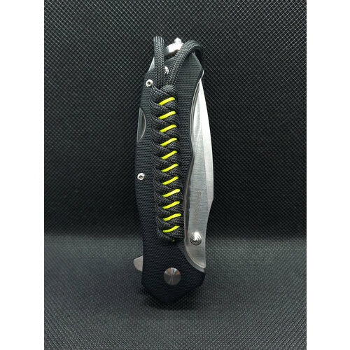 Темляк EDC-SNAKE-Y для складных ножей, паракорд: черный, желтый