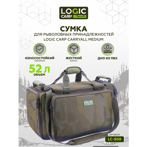 Сумка для рыболовных принадлежностей Logic Carp LC-B58 средняя