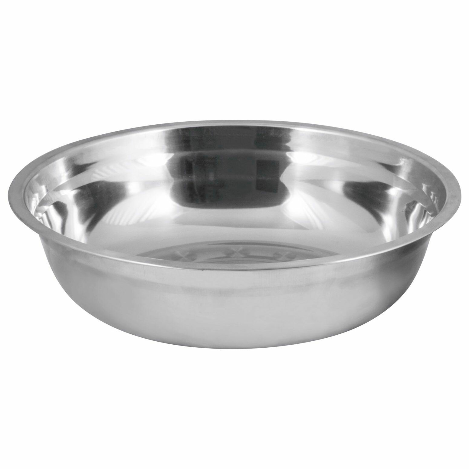 Миска 28л Bowl-27 с расширенными краями из нерж стали зеркальная полировка диа 27 см (1/25)