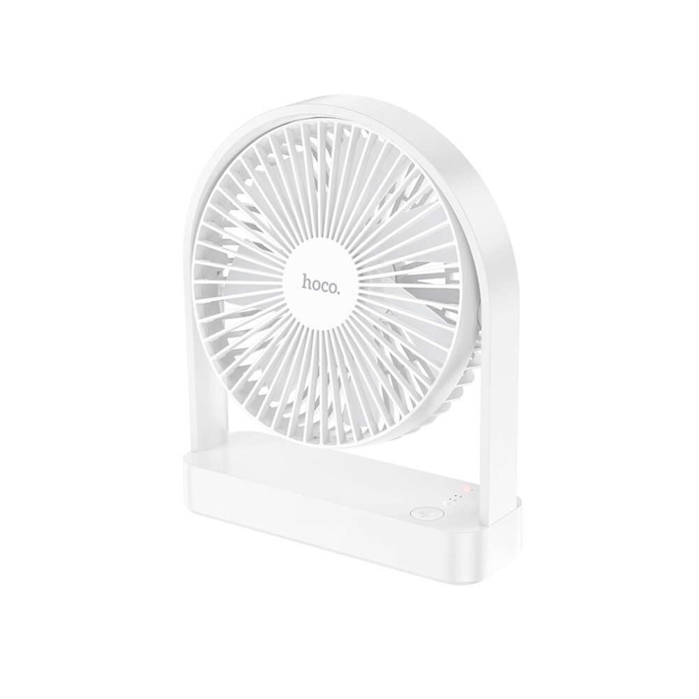 Hoco Настольный портативный вентилятор Hoco HX65 Ultra-thin Desktop Fan, 2000 mAh, белый