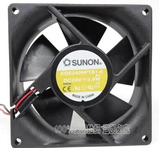 Оригинал SUNON KDE2409PTB1-6 DC 24V 3.6W Вентилятор охлаждения