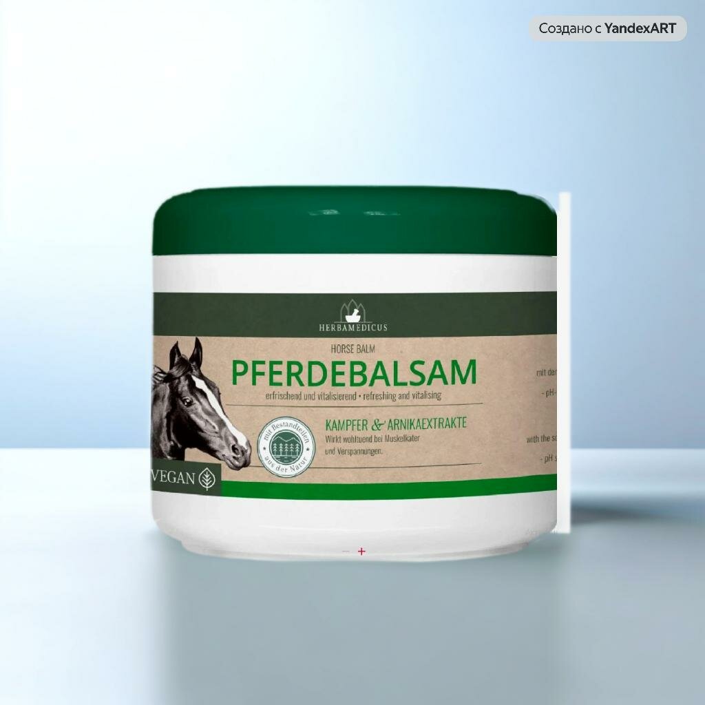 Herbamedicus Herbamedicus Pferdebalsam (охлаждающий) Конский гель 500 мл — фото 1