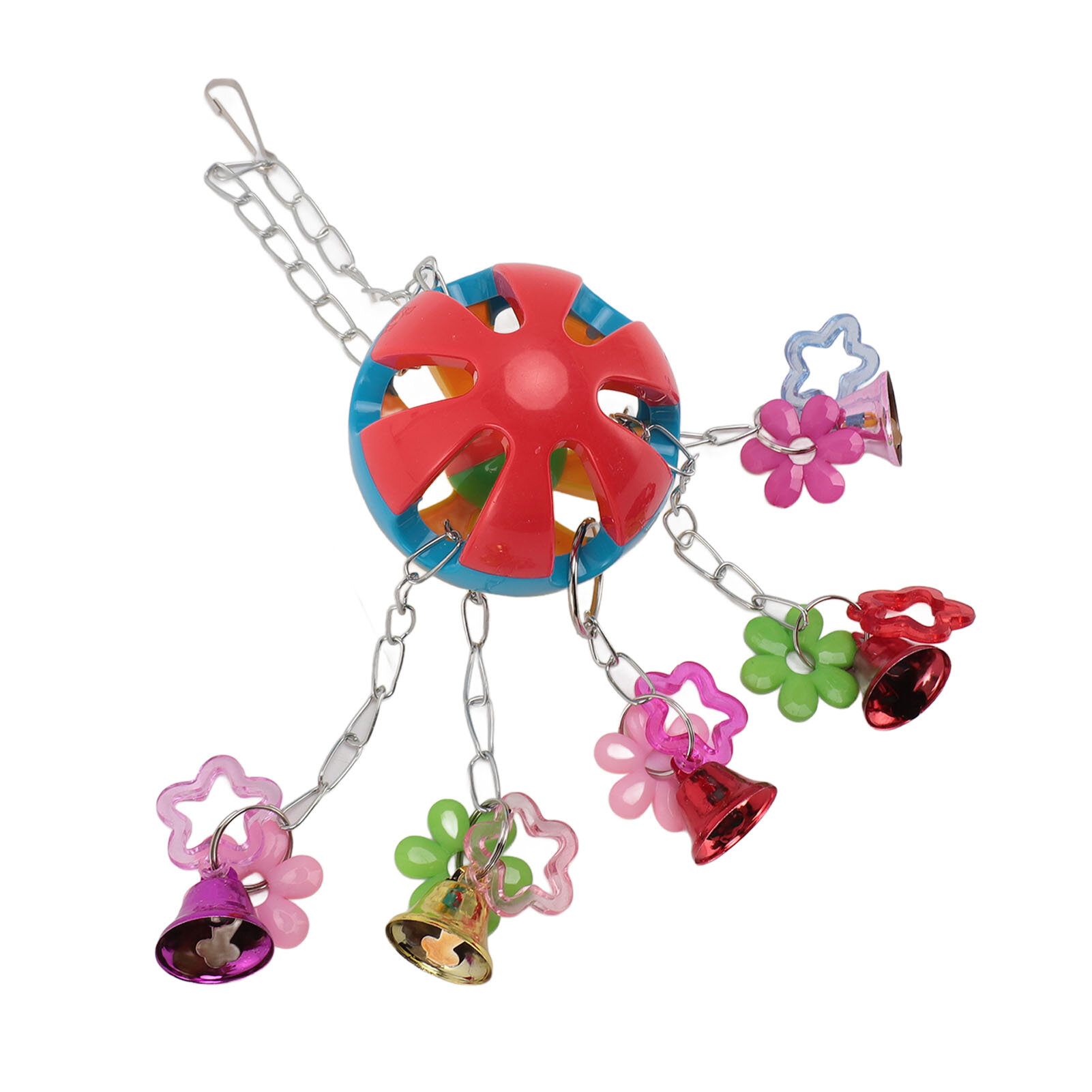 Игрушка-колокольчик для попугая устойчивая к укусам пластиковая подвесная игрушка-колокольчик для птиц клетка для снижения тревожности игрушки для средних и крупных птиц