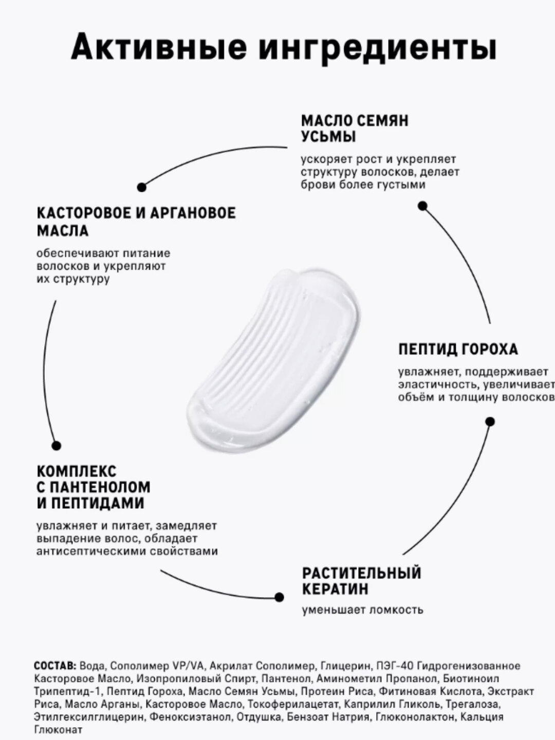 Сыворотка The Act atosensitive, для ресниц и бровей, объем и рост, бирюзовая, 6мл — фото 1