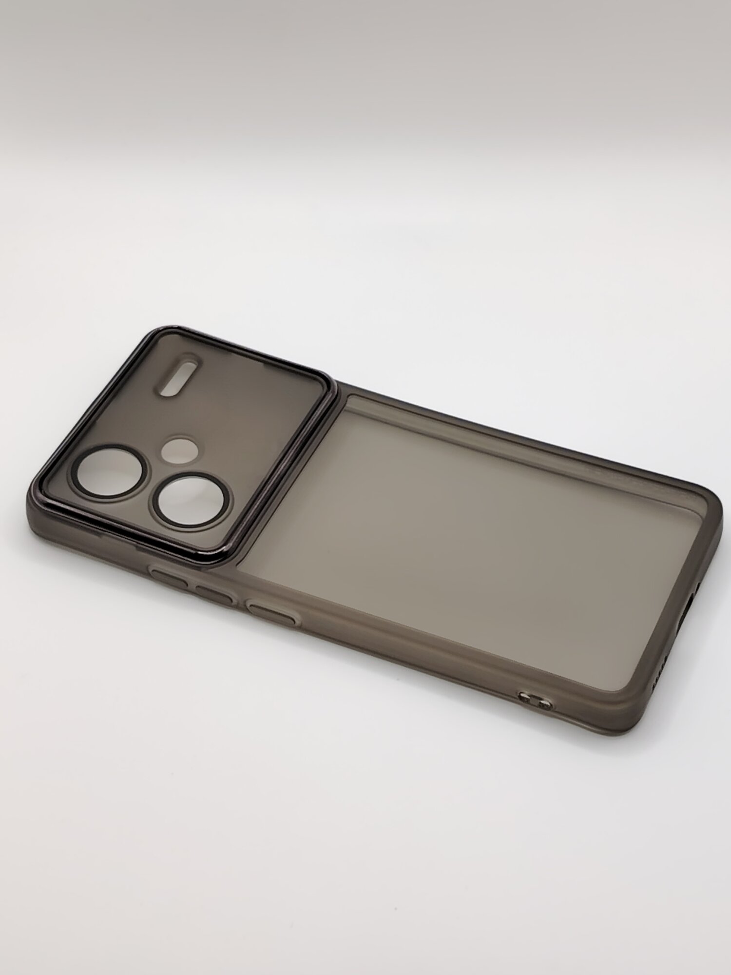 Чехол для Xiaomi Redmi Note 13 Pro Plus, чёрный, силиконовый, с защитой камеры — фото 1