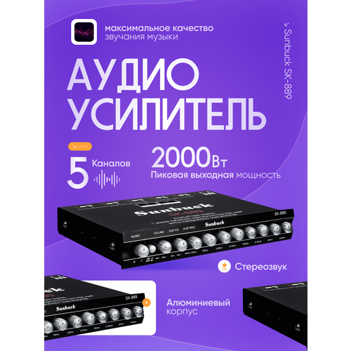 Аудио усилитель звука Sunbuck SK-889 4582₽