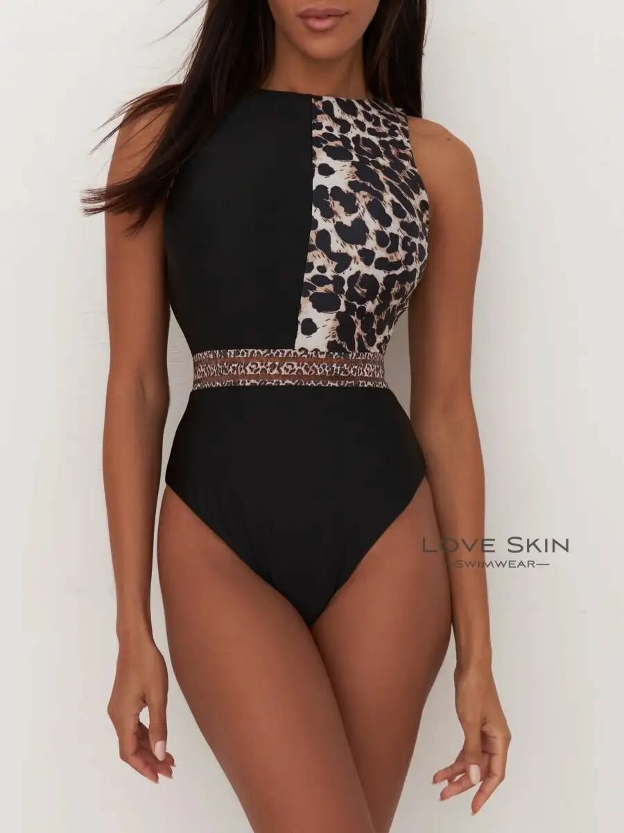 Купальник , размер XXL, черный