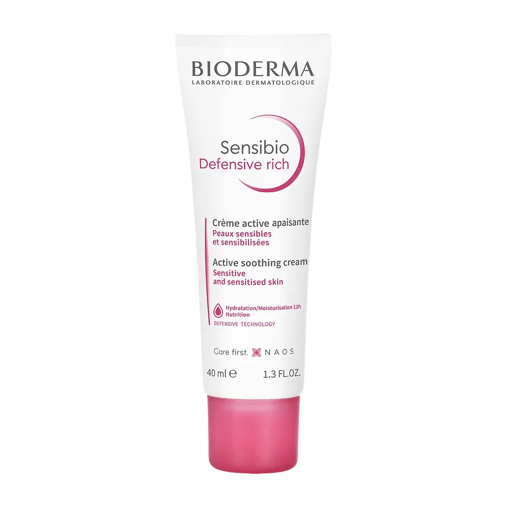 Bioderma Sensibio Defensive Крем насыщенный увлажняющий для чувствительной кожи лица 40 мл 1 шт