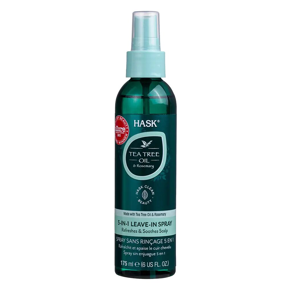 Hask Несмываемый спрей 5-в-1 с маслом чайного дерева и экстрактом розмарина Tea Tree Oil & Rosemary Invigorating 175 мл 1 шт