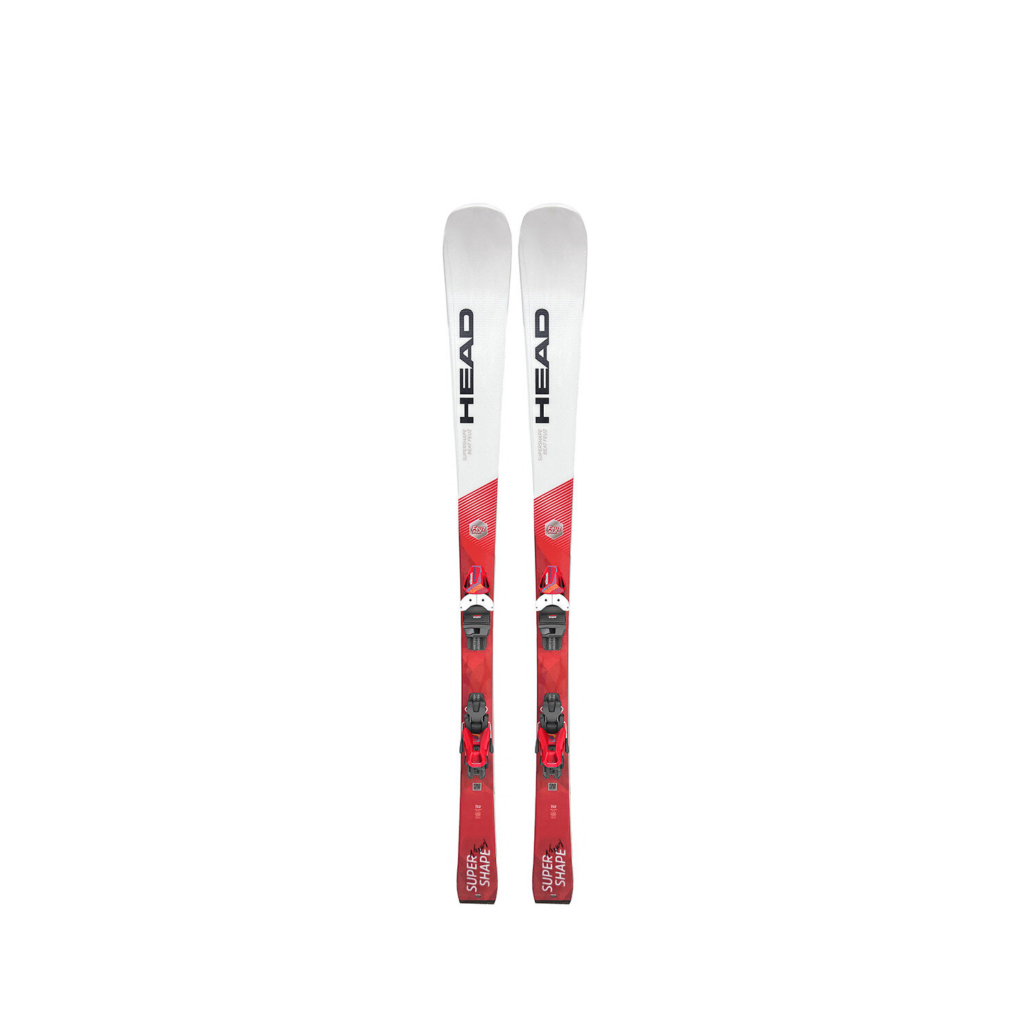 Горные лыжи с креплениями Head Supershape JRS Feuz White/Red + JRS 7.5 GW solid red 22/23