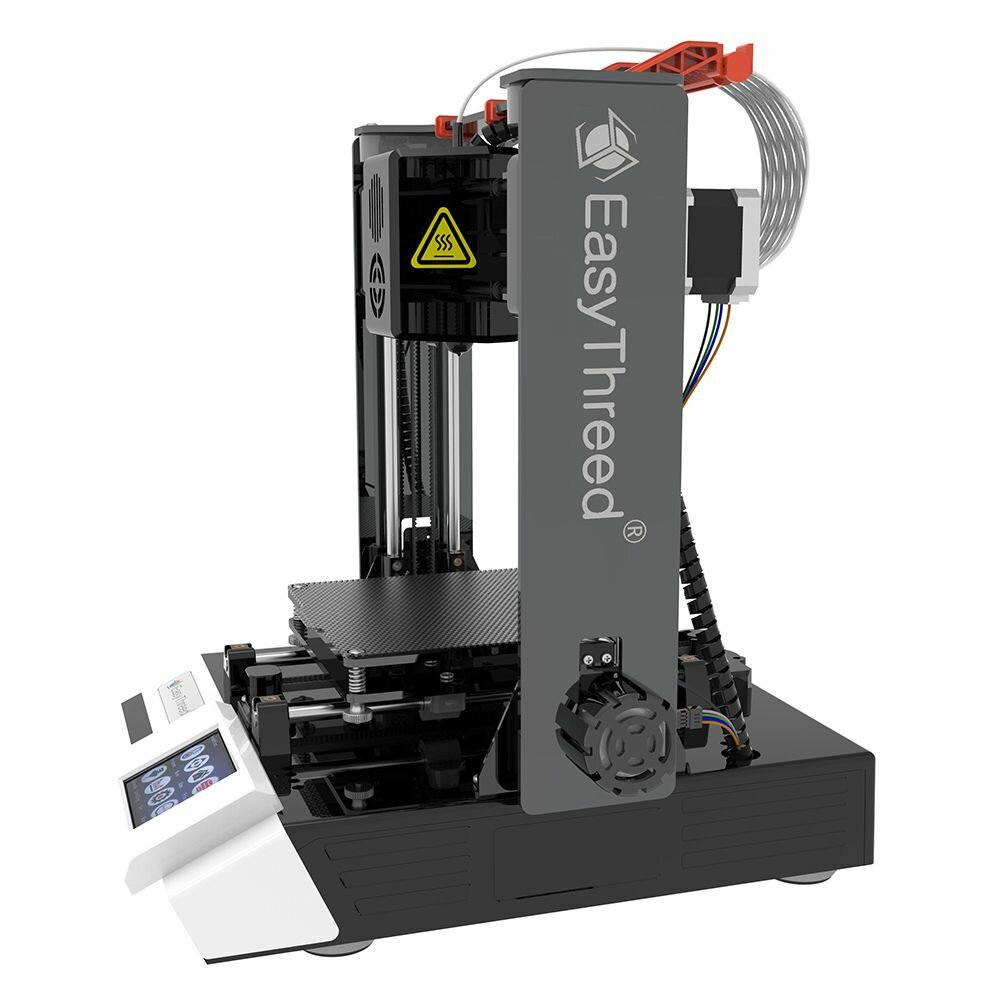 3D-принтер EasyThreed K6 Plus FDM, 100x100x100мм, сенсорный экран, быстрое нагревание, крепкая совместимость, для начинающих