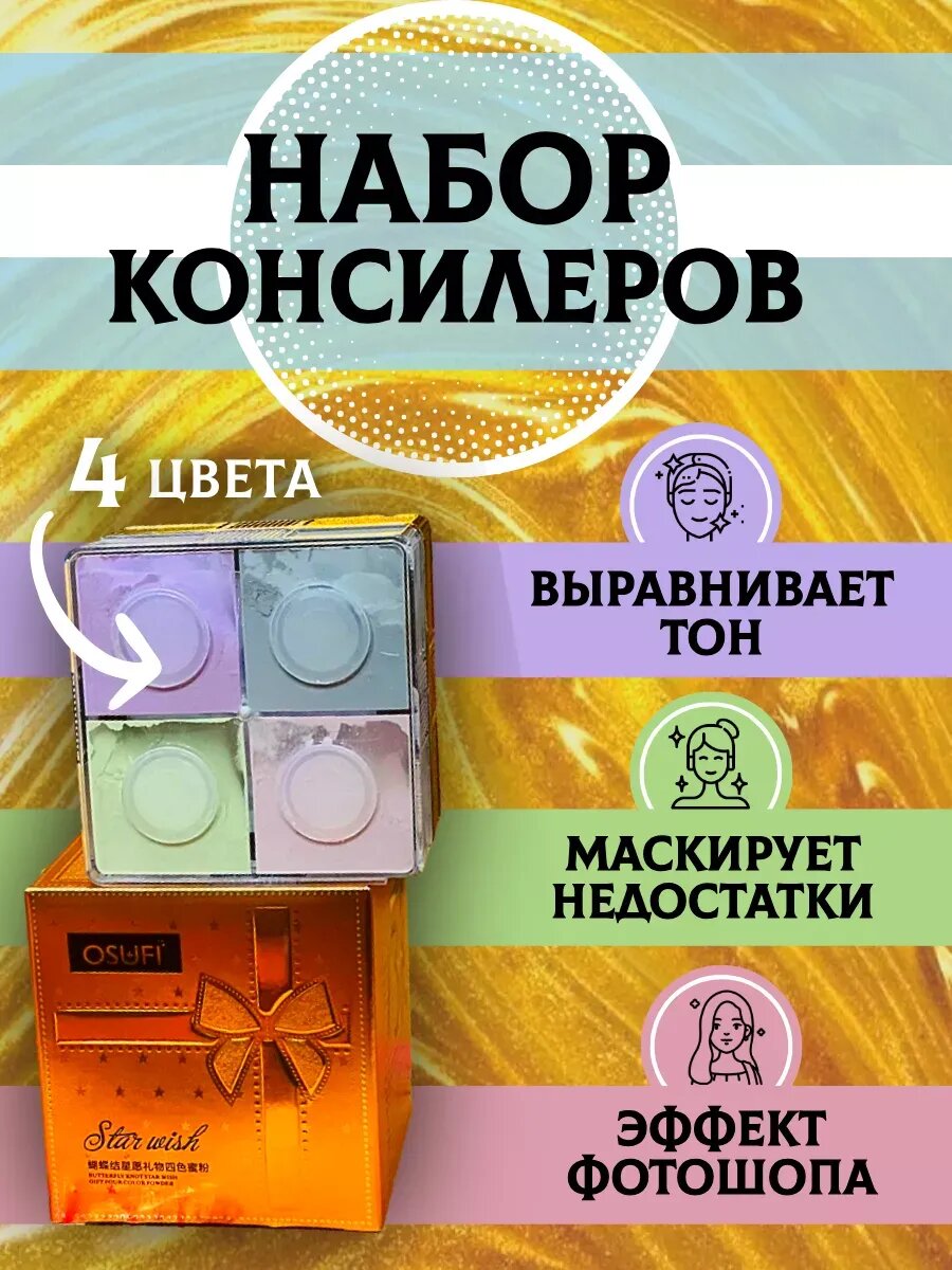 Набор пудр корректирующих тон лица