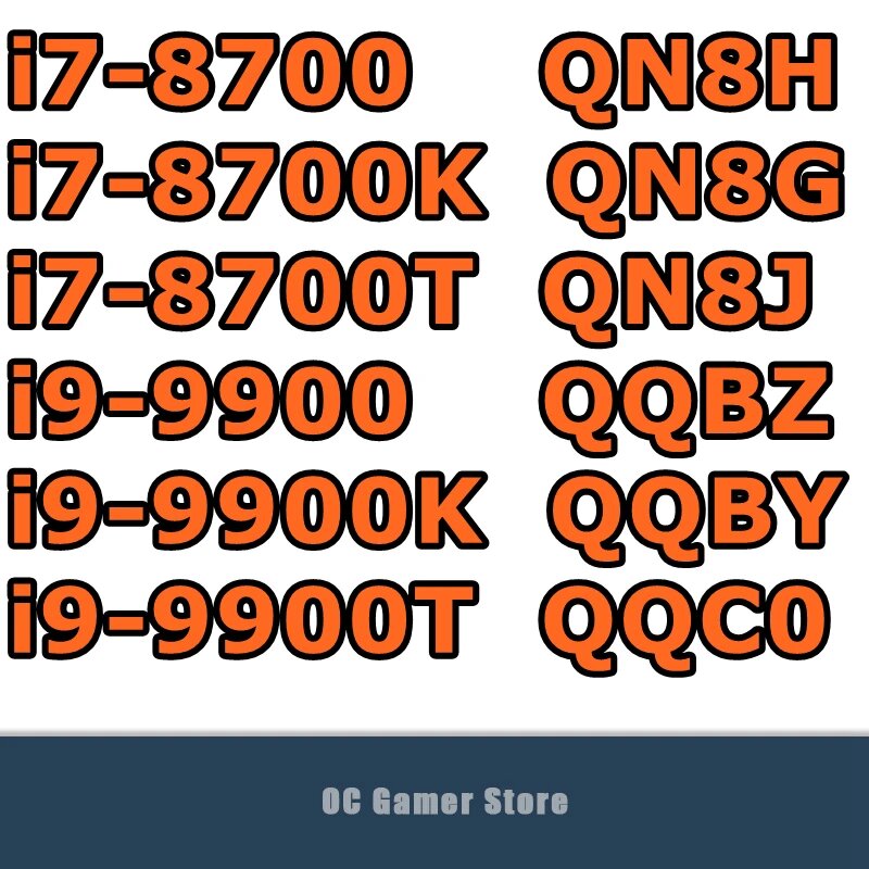 Процессоры Intel i9-9900T QQC0