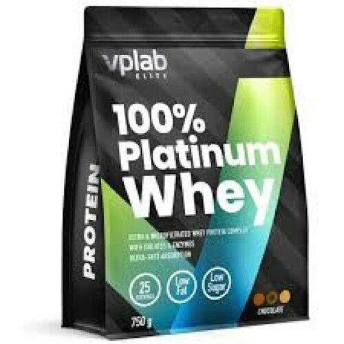 Протеин сывороточный с ферментами для похудения, VPLAB Elite Platinum Whey, порошок 750 г со вкусом шоколада