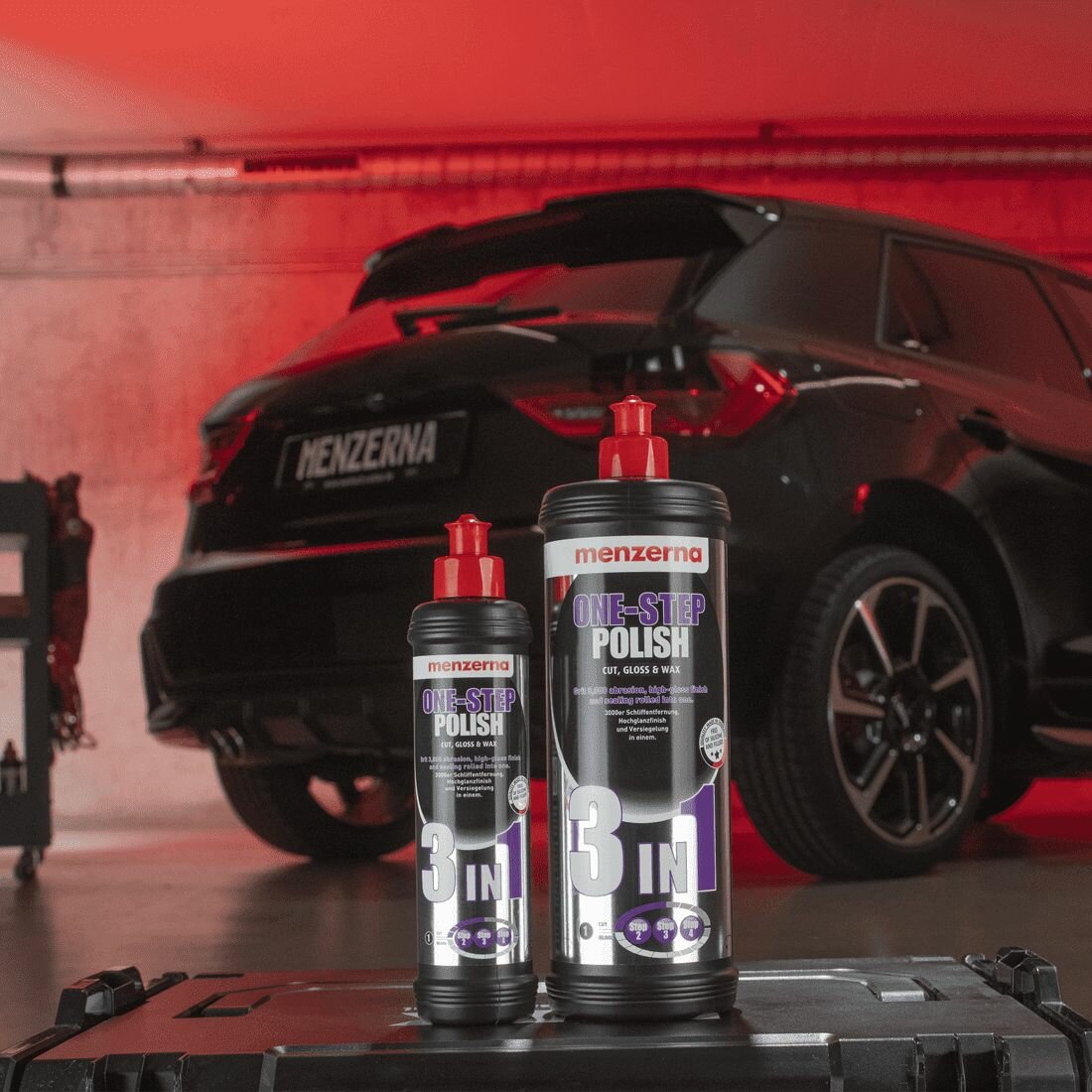 Полировальная паста среднеабразивная доводочная One step polish 3 in 1 Menzerna, 250мл.