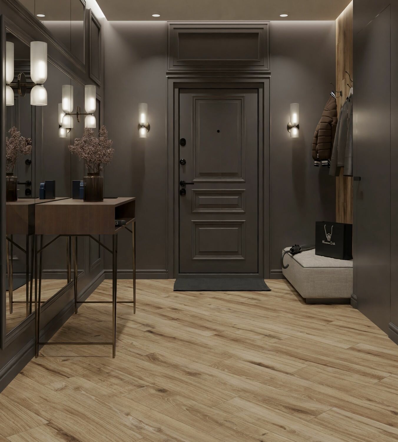 Керамогранит Sanamero Forest Line F212-10 Орех, матовый/глазурованный (20 х 120 х 0,9 см) 1,44 м2, 6 шт/уп