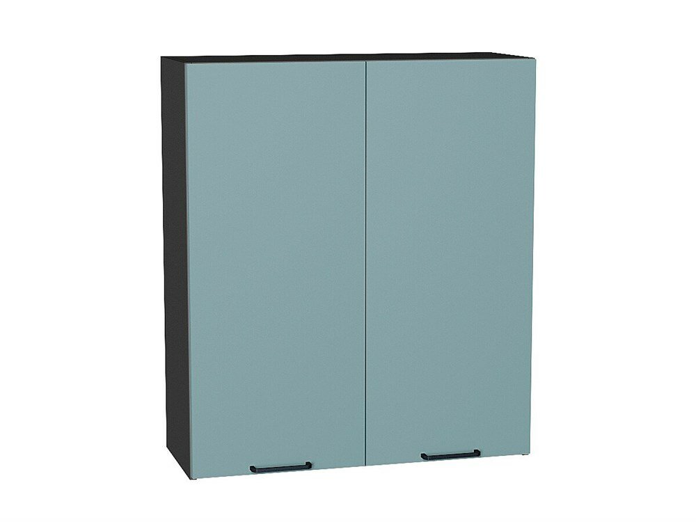 VVT Шкаф верхний с 2-мя дверцами Флэт Graphite, Grey-green In 2S, 920, 800 В*Ш*Г 920*800*318, фасад ЛДСП Grey-green In 2S, корпус Graphite Grey-green In 2S