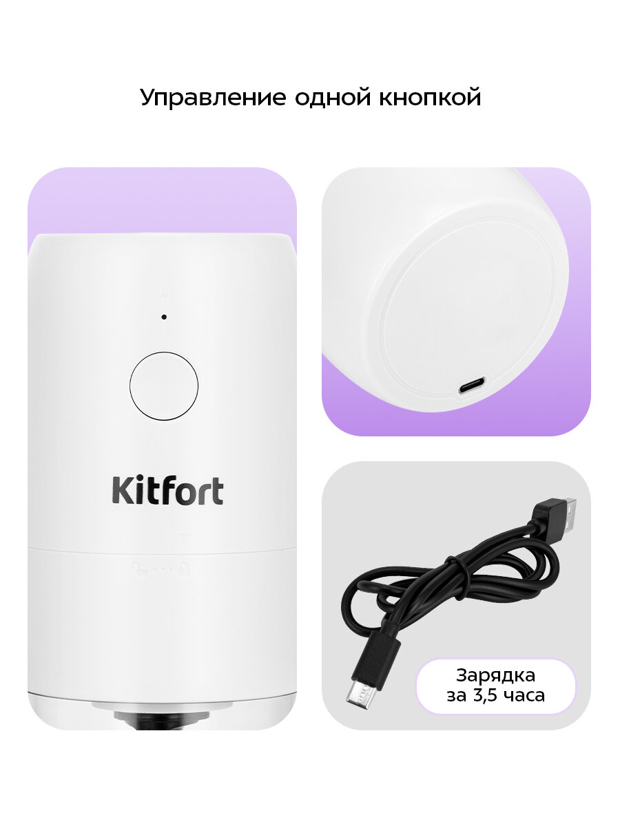 Кофемолка Kitfort КТ-7610 — фото 1