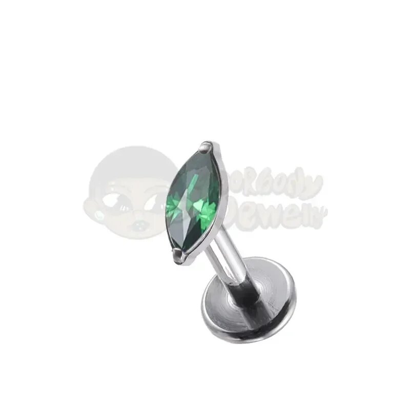 Пирсинг Zoorbody Jewelry изумрудный