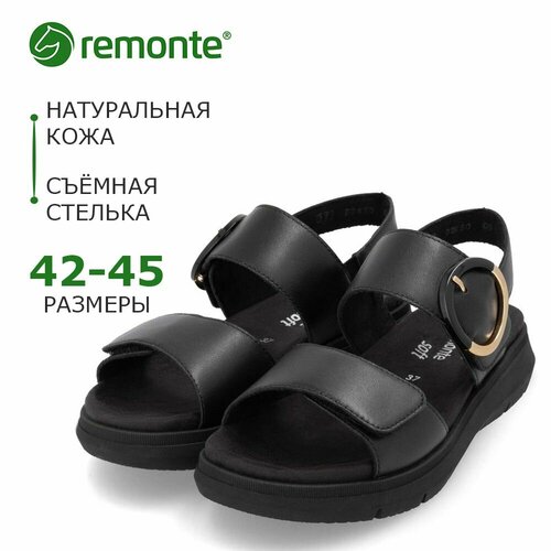 фото Босоножки remonte, размер 45, черный