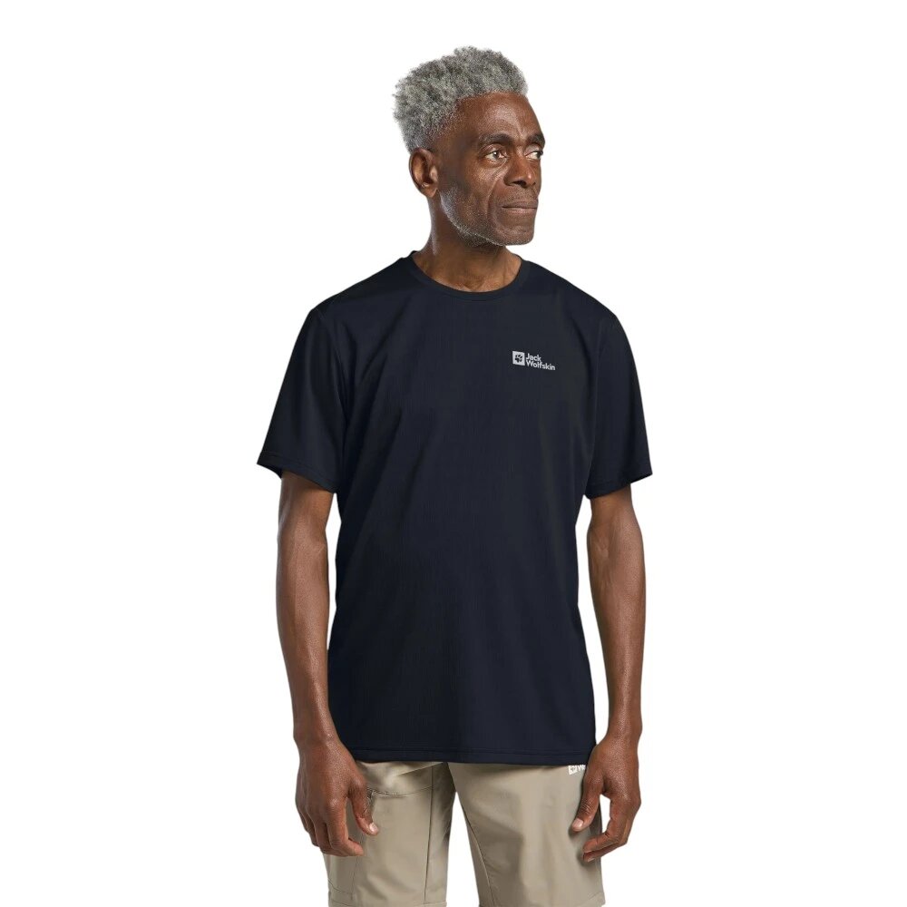 Футболка Jack Wolfskin, размер S, черный — фото 1