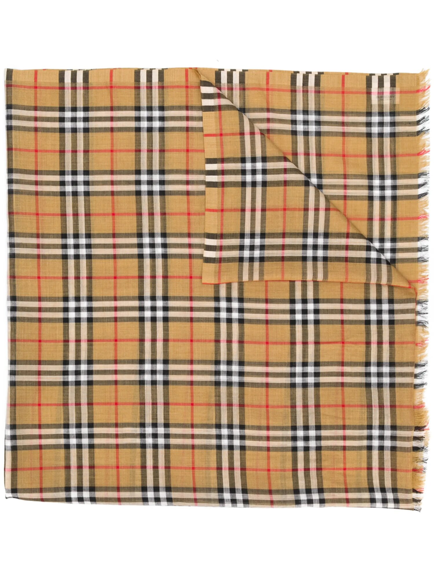 Шарф BURBERRY для женщин, желтый