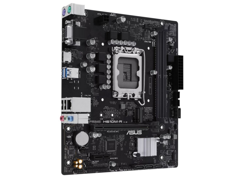 Материнская плата PRIME H610M-R-SI LGA1700 mATX 2xDDR5 PCIEx16 PCIEx1 M.2 DP HDMI VGA GLAN — фото 1