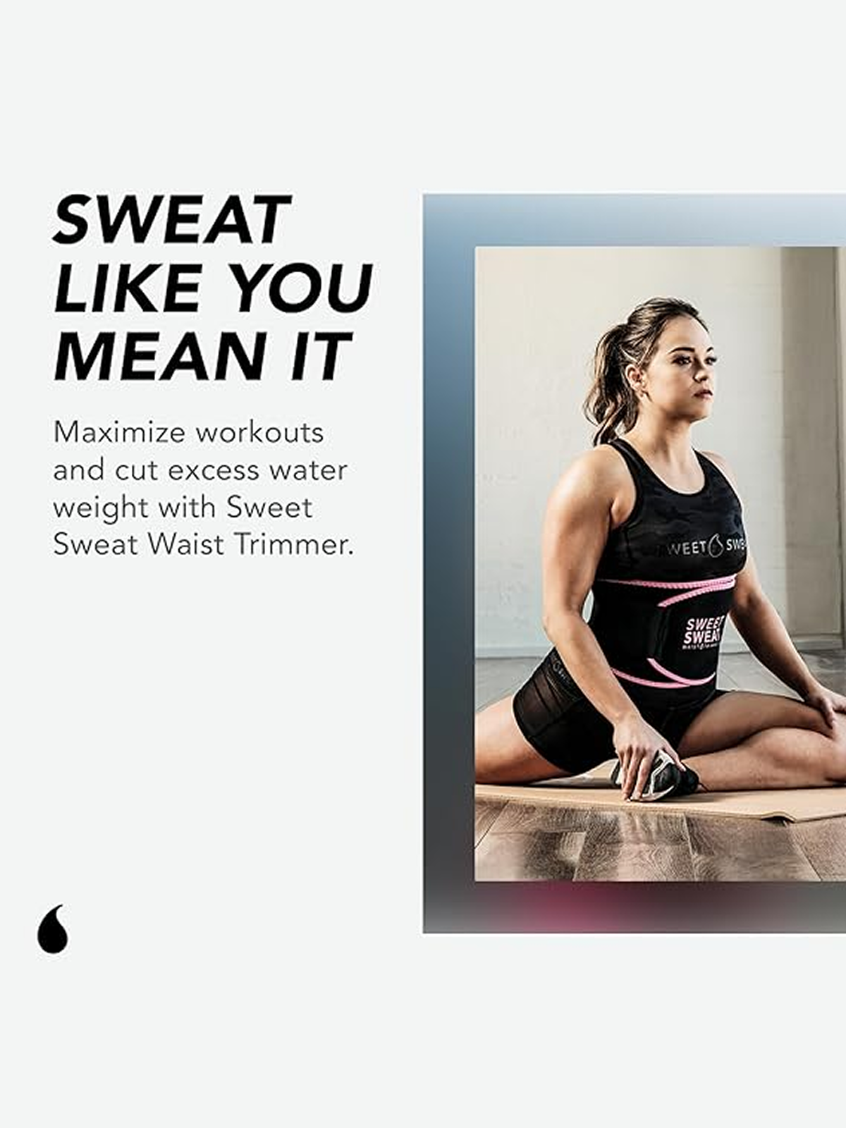 Пояс Для Похудения Термопояс "Sweet Sweat" Sports Research, на талию, антицеллюлитный, размер M