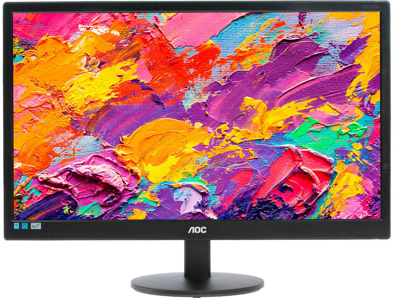 21.5" Монитор AOC E2270SWHN(00/01) (E2270SWHN(00/01)) черный - 1920x1080@60 Гц, TN, 5 мс, 700 : 1, 200 Кд/м, 90/65, 3.5 мм HDMIх1 VGA (D-SUB)х1