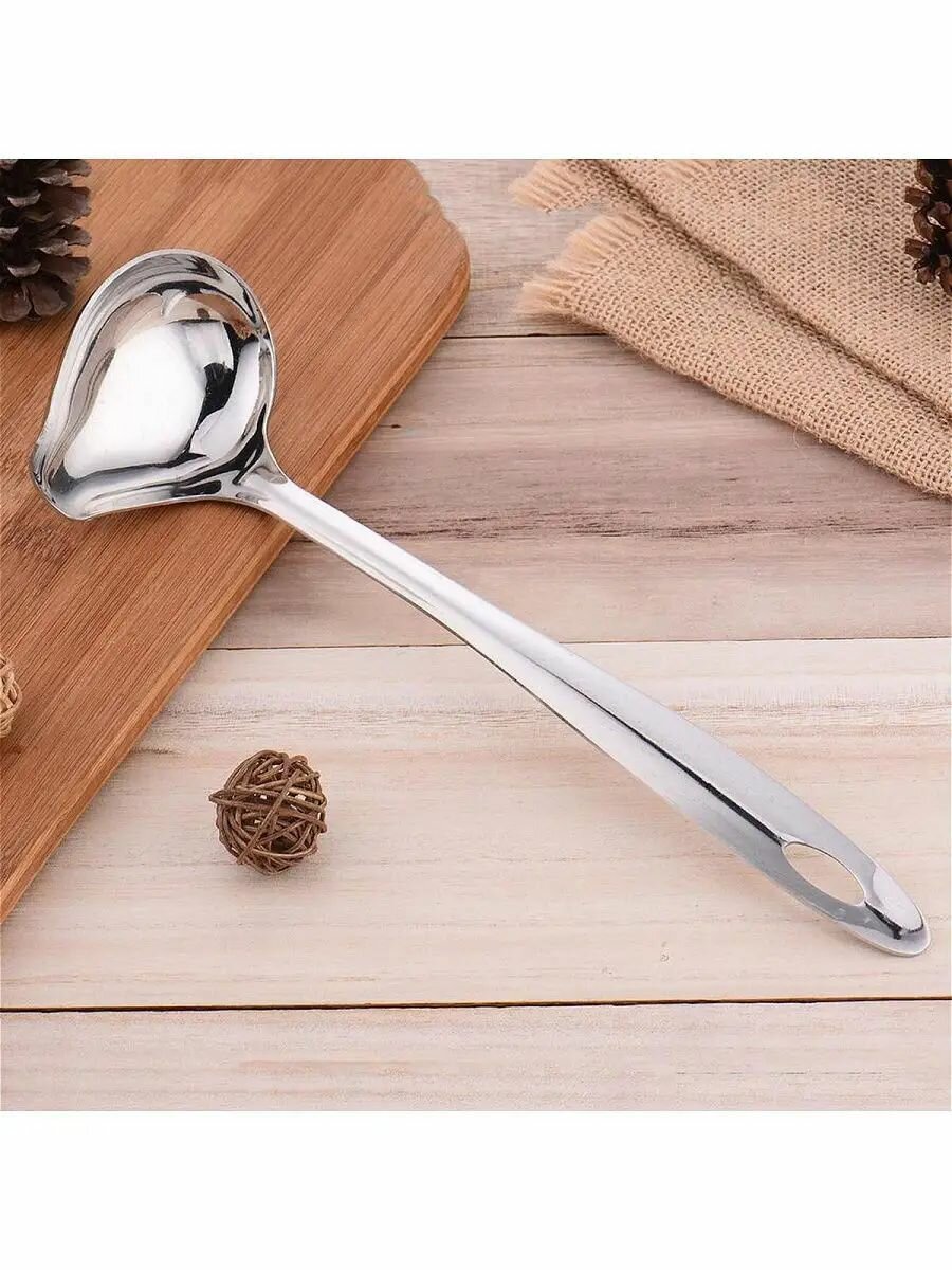 Соусница ложка поварская стальная 50мл половник для блинов