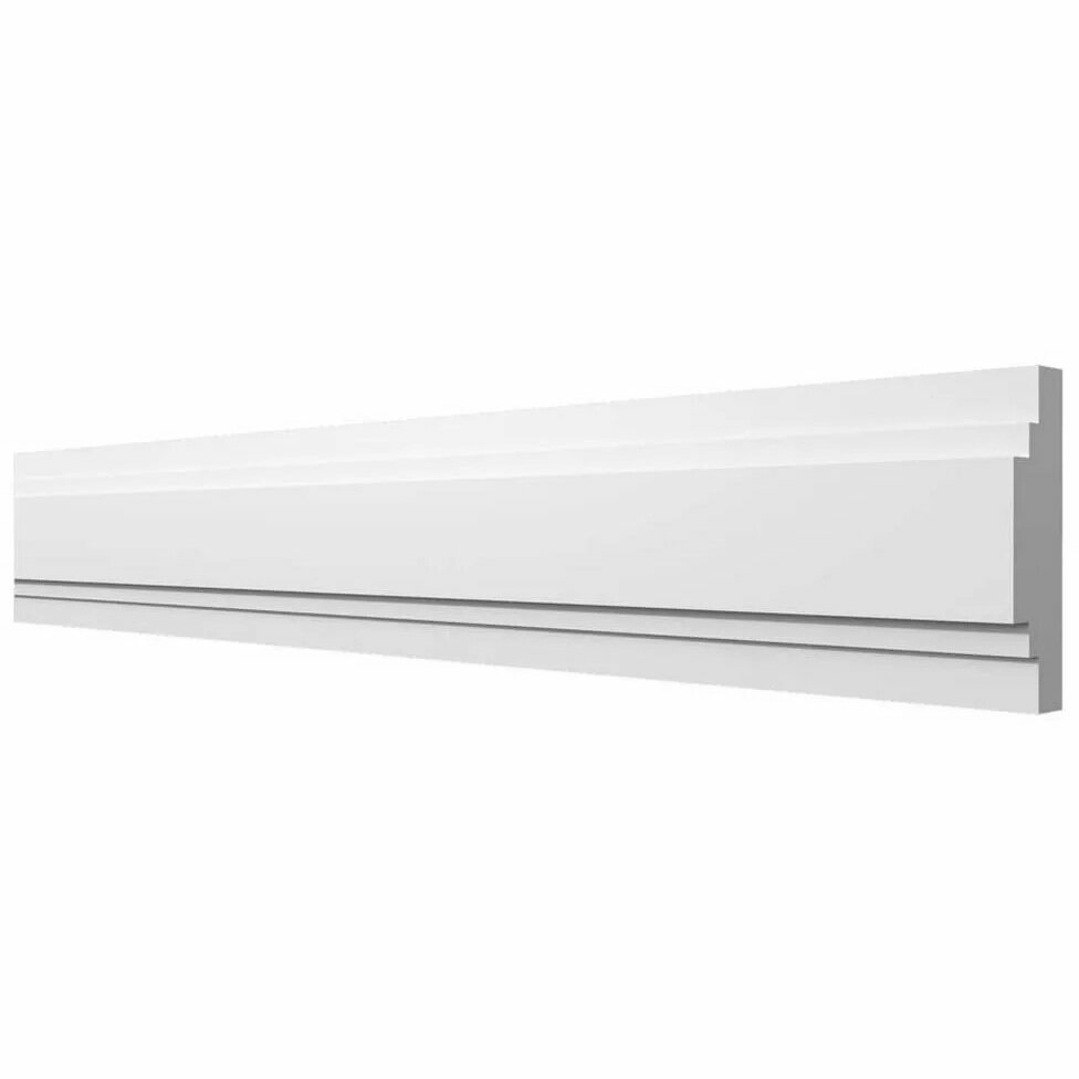 Молдинг Decor-Dizayn (Декор-Дизайн) 2000х30х10 мм Коллекция Грани Белый Полистирол DD623