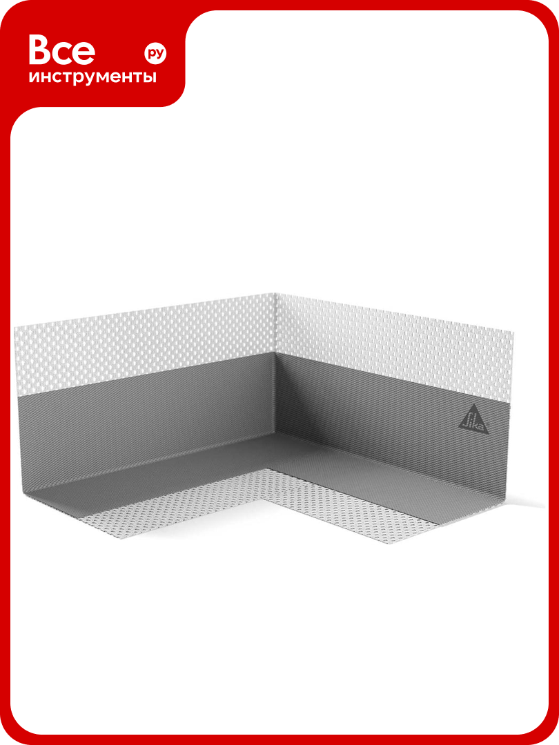 Внутренний угловой элемент SIKA Sealing Tape S Inside Corner используется с г/и лентой и г/и составами Sealing Tape S Inside Corner 697635
