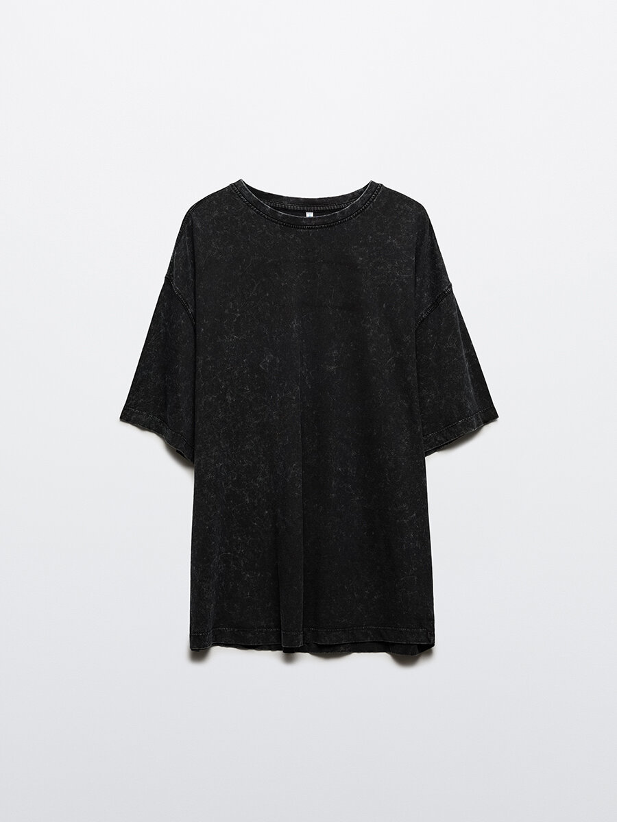 Футболка Befree Woman Mix&Match, размер S, темно-серый