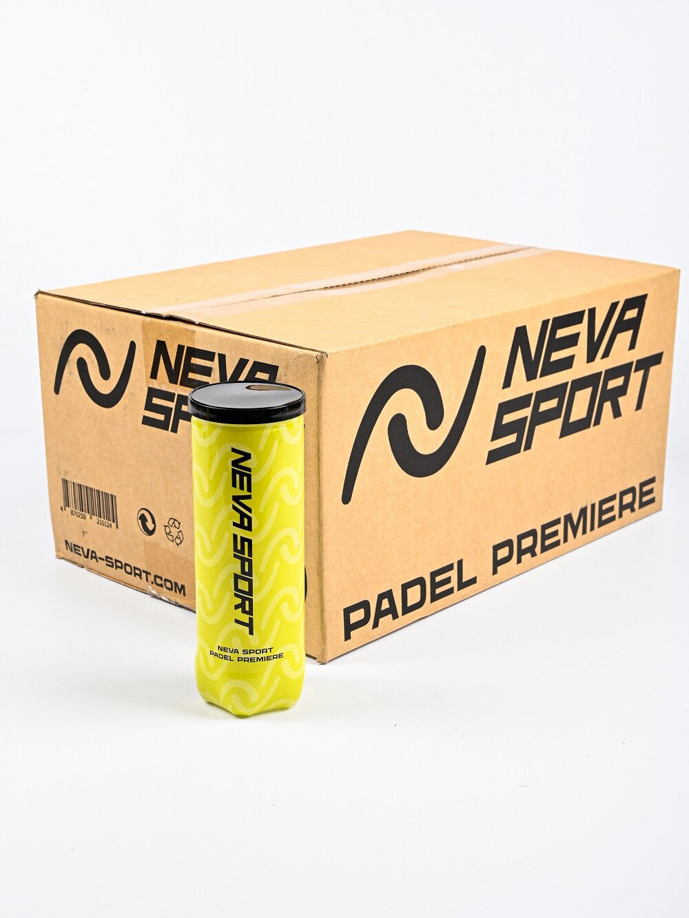 Короб мячей для падела Neva Sport Padel Premiere (24 банки по 3 мяча)