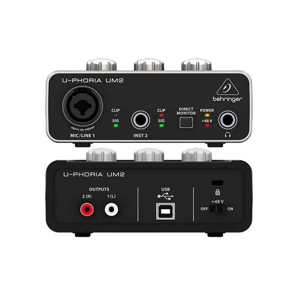 Внешняя звуковая карта Behringer U-Phoria UM2, Behringer (Беринжер)
