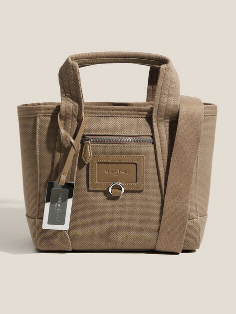 Сумка тоут Maison David, бежево-коричневый