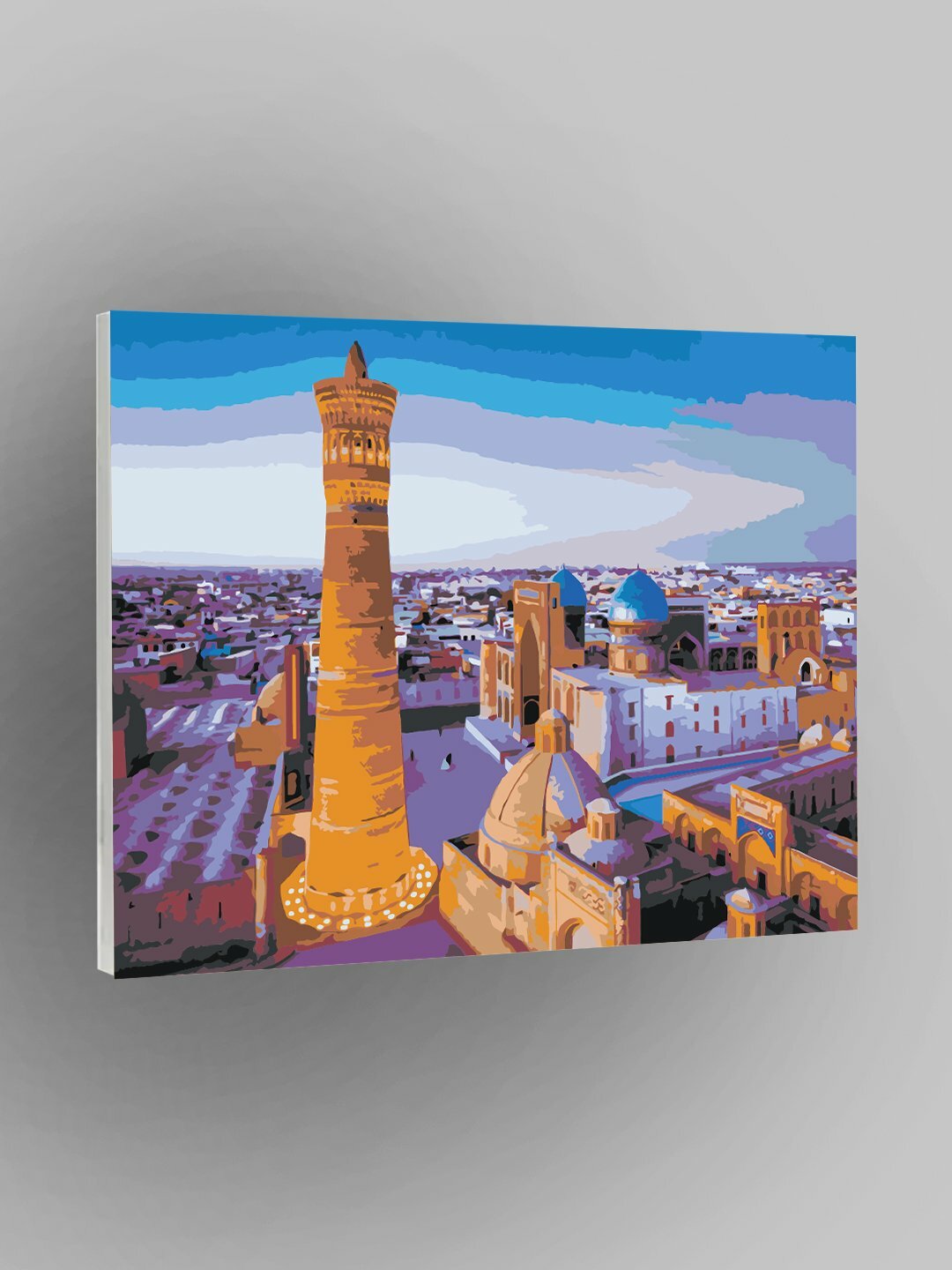 Картина по номерам "Бухара. Старинный город", 40×50 см, раскраска на холсте, набор для рисования