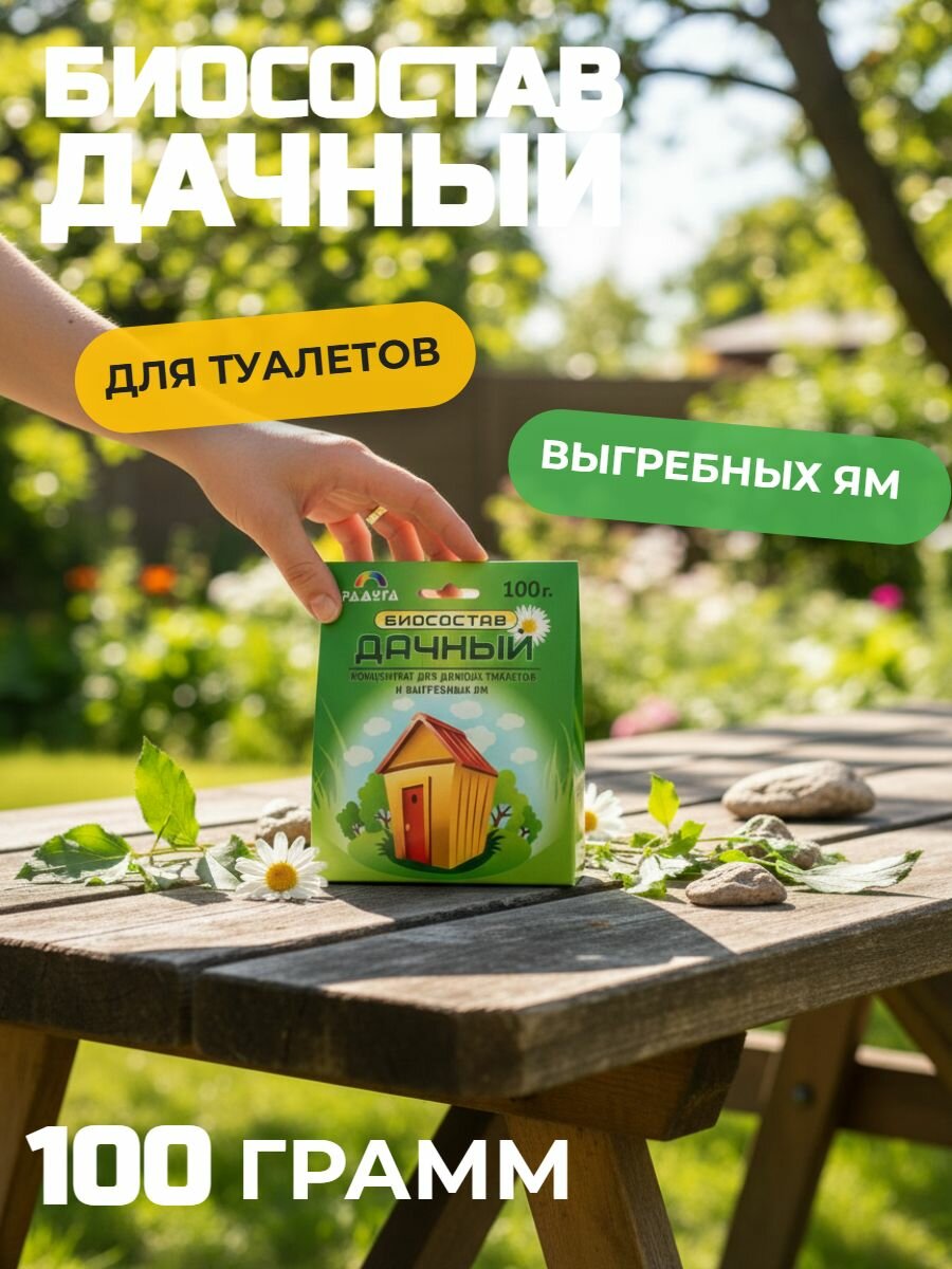 Биосостав Дачный для дачных туалетов и выгребных ям 100г