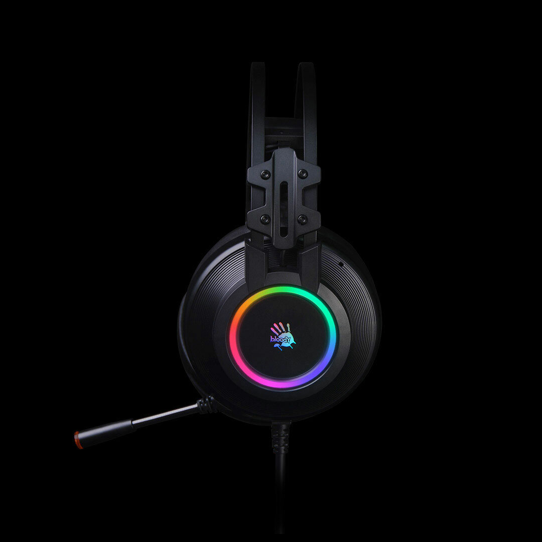 Игровая гарнитура Bloody G528C BLACK /RGB/7.1 Virtual Sound, черная
