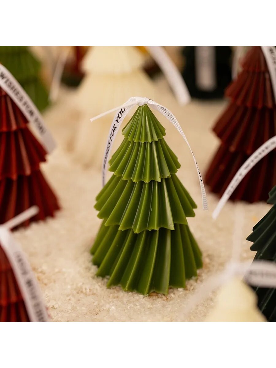 Свеча новогодняя интерьерная Елочка - подарок на Новый год