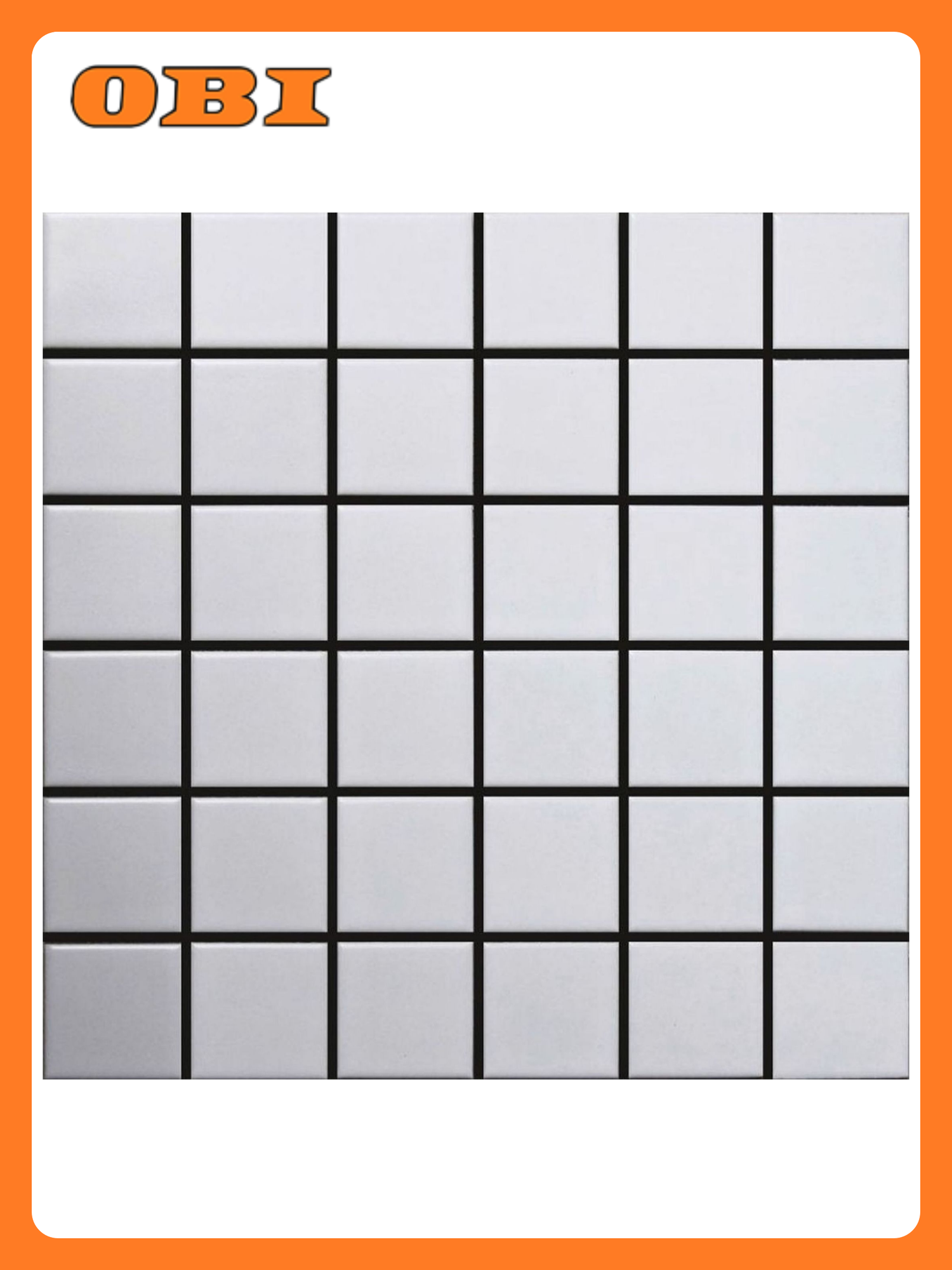 Керамическая мозаика StarMosaic Homework белая  30 6х30 6 см  1шт